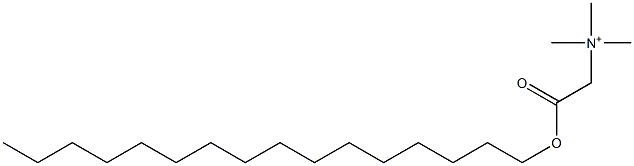Trimethyl(hexadecyloxycarbonylmethyl)aminium 结构式