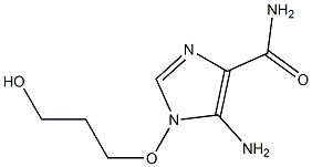 5-Amino-1-(3-hydroxypropyloxy)-1H-imidazole-4-carboxamide 结构式