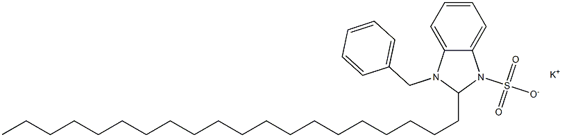 1-Benzyl-2,3-dihydro-2-icosyl-1H-benzimidazole-3-sulfonic acid potassium salt 结构式