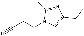 1-(2-Cyanoethyl)-4-ethyl-2-methyl-1H-imidazole 结构式