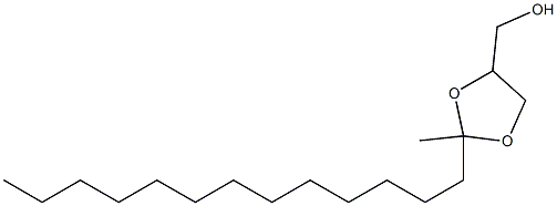 2-Tridecyl-2-methyl-4-(hydroxymethyl)-1,3-dioxolane 结构式