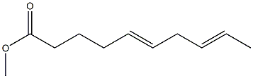 5,8-Decadienoic acid methyl ester 结构式