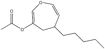 4-Pentyl-6-acetoxy-4,5-dihydrooxepin 结构式