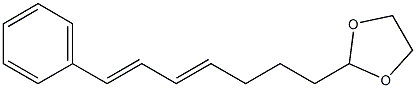 (1E,3E)-1-Phenyl-7-(1,3-dioxolan-2-yl)-1,3-heptadiene 结构式