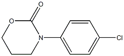 3-(4-Chlorophenyl)tetrahydro-2H-1,3-oxazin-2-one 结构式