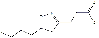 4,5-Dihydro-5-butylisoxazole-3-propionic acid 结构式