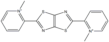 2,2'-(Thiazolo[5,4-d]thiazole-2,5-diyl)bis(1-methylpyridinium) 结构式