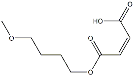 Maleic acid hydrogen 1-(4-methoxybutyl) ester 结构式