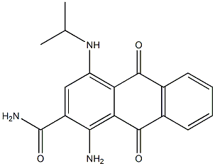 1-Amino-4-(isopropylamino)-9,10-dihydro-9,10-dioxoanthracene-2-carboxamide 结构式