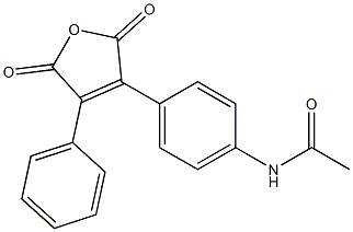 3-(4-Acetylaminophenyl)-4-phenylfuran-2,5-dione 结构式