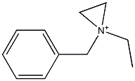 1-Benzyl-1-ethylaziridinium 结构式