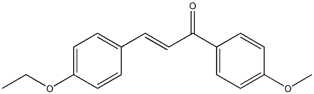 (E)-4-Ethoxy-4'-methoxychalcone 结构式