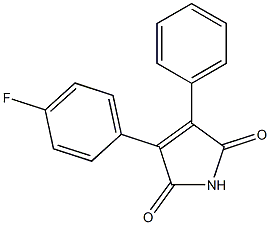 2-(4-Fluorophenyl)-3-phenylmaleimide 结构式