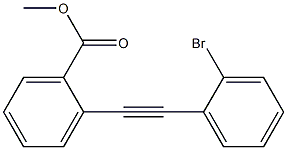 2-(2-Bromophenylethynyl)benzoic acid methyl ester 结构式