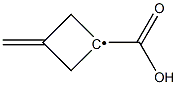 1-Carboxy-3-methylenecyclobutyl radical 结构式