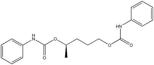 [R,(-)]-1,4-Pentanediol bis(N-phenylcarbamate) 结构式