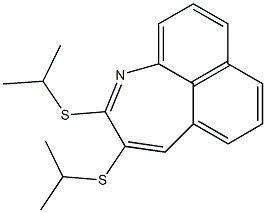 2,3-Bis(isopropylthio)naphth[1,8-bc]azepine 结构式