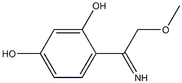 4-(1-Imino-2-methoxyethyl)-1,3-benzenediol 结构式