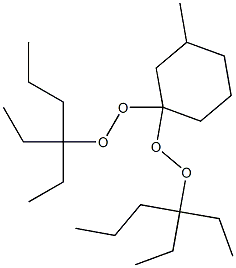 3-Methyl-1,1-bis(1,1-diethylbutylperoxy)cyclohexane 结构式