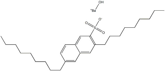 3,6-Dinonyl-2-naphthalenesulfonic acid hydroxybarium salt 结构式