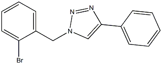 1-(2-Bromobenzyl)-4-phenyl-1H-1,2,3-triazole 结构式
