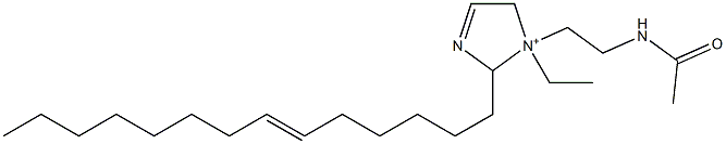 1-[2-(Acetylamino)ethyl]-1-ethyl-2-(6-tetradecenyl)-3-imidazoline-1-ium 结构式