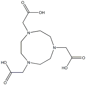 1,4,7-Triazacyclononane-1,4,7-trisacetic acid 结构式