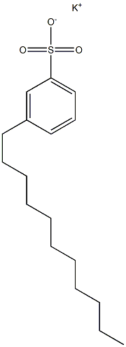3-Undecylbenzenesulfonic acid potassium salt 结构式