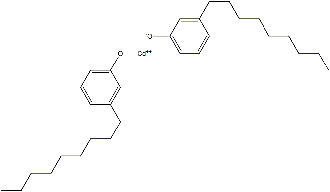 Cadmium bis(3-nonylphenolate) 结构式