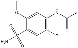 4-Acetylamino-2,5-dimethoxybenzenesulfonamide 结构式