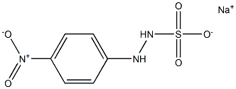 2-(p-Nitrophenyl)hydrazinesulfonic acid sodium salt 结构式