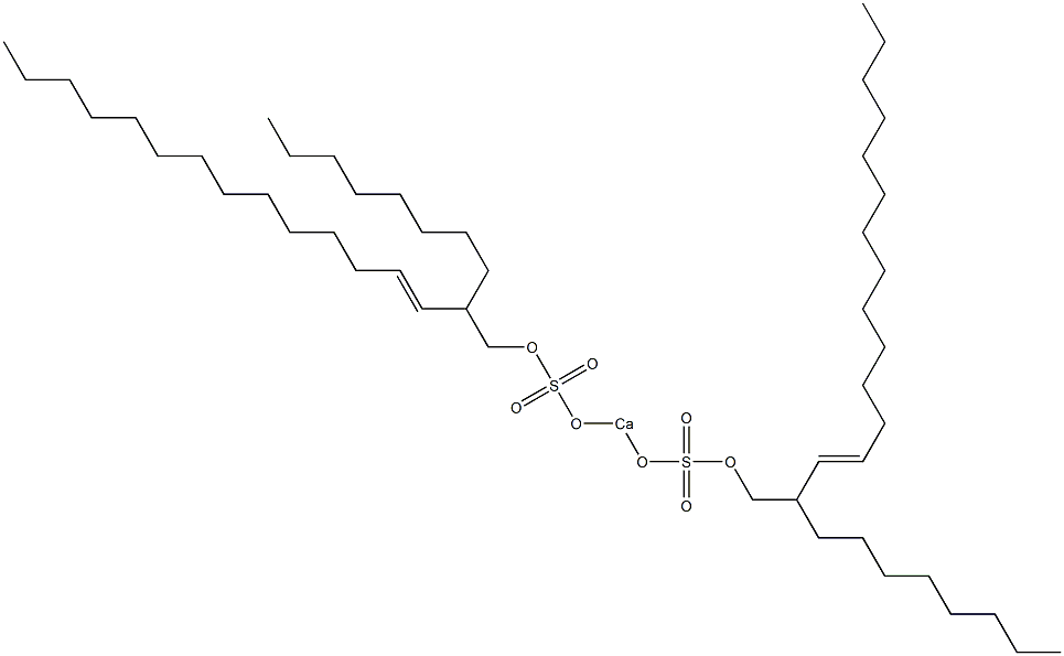 Bis(2-octyl-3-hexadecenyloxysulfonyloxy)calcium 结构式