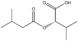 [S,(-)]-2-Isovaleryloxy-3-methylbutyric acid 结构式