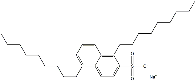 1,5-Dinonyl-2-naphthalenesulfonic acid sodium salt 结构式