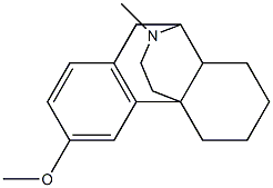 1,2,3,9,10,10a-Hexahydro-6-methoxy-11-methyl-4H-10,4a-(iminoethano)phenanthrene 结构式