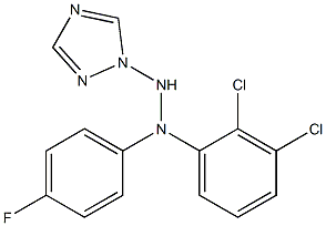 1-(1H-1,2,4-Triazol-1-yl)-2-[4-fluorophenyl]-2-(2,3-dichlorophenyl)hydrazine 结构式