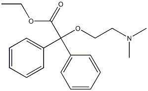 (2-Dimethylaminoethoxy)diphenylacetic acid ethyl ester 结构式