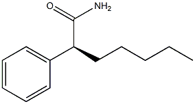 [S,(+)]-2-Phenylheptanamide 结构式