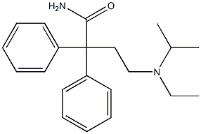 2,2-Diphenyl-4-(ethylisopropylamino)butyramide 结构式