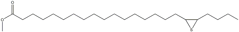 18,19-Epithiotricosanoic acid methyl ester 结构式
