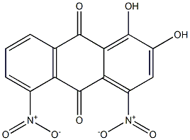 1,2-Dihydroxy-4,5-dinitroanthraquinone 结构式