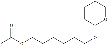 Acetic acid 6-(tetrahydro-2H-pyran-2-yloxy)hexyl ester 结构式