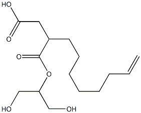 2-(7-Octenyl)succinic acid hydrogen 1-[2-hydroxy-1-(hydroxymethyl)ethyl] ester 结构式