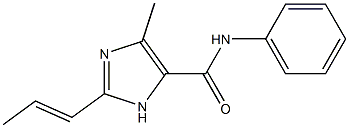 N-Phenyl-4-methyl-2-(1-propenyl)-1H-imidazole-5-carboxamide 结构式