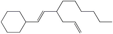 (1E)-1-Cyclohexyl-3-hexyl-1,5-hexadiene 结构式