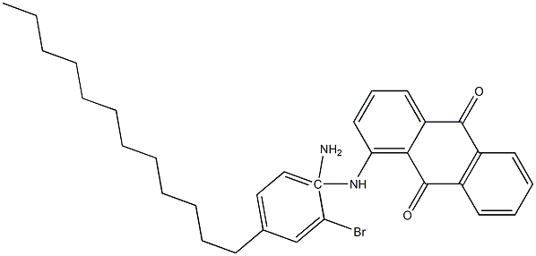 1-Amino-2-bromo-4-dodecylanilinoanthraquinone 结构式