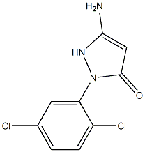 3-Amino-1-(2,5-dichlorophenyl)-3-pyrazolin-5-one 结构式