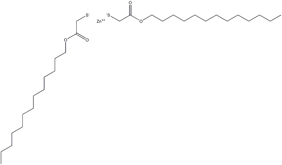 Zinc bis[(tridecyloxycarbonyl)methanethiolate] 结构式