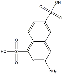 3-Amino-1,6-naphthalenedisulfonic acid 结构式