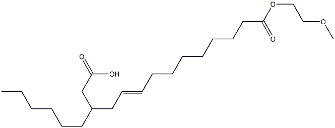 12-Carboxymethyl-9-octadecenoic acid 1-(2-methoxyethyl) ester 结构式